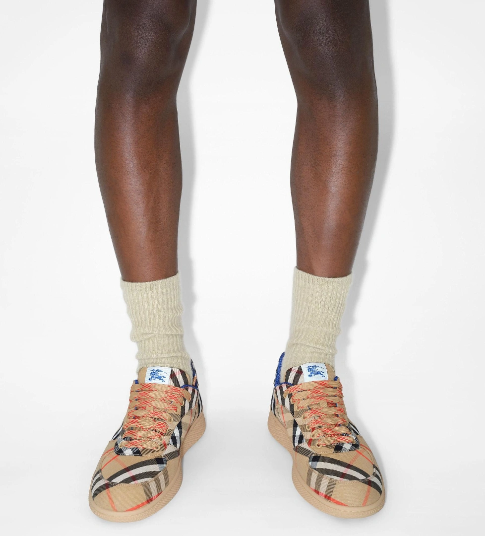 Burberry Burberry Check Terrace Erkek Bej Sneaker FashFed'de! Bej - 1. görsel