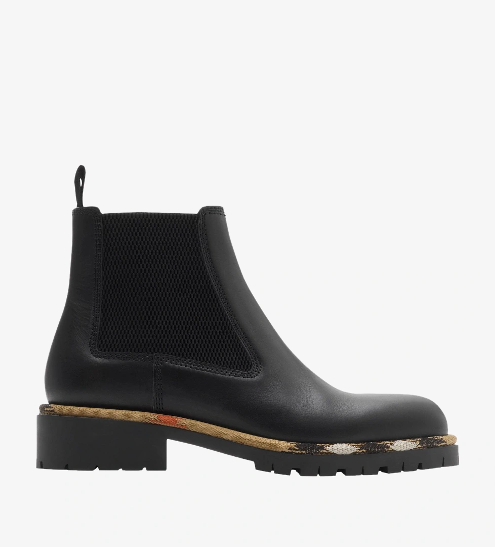 Burberry Burberry Leather Gravel