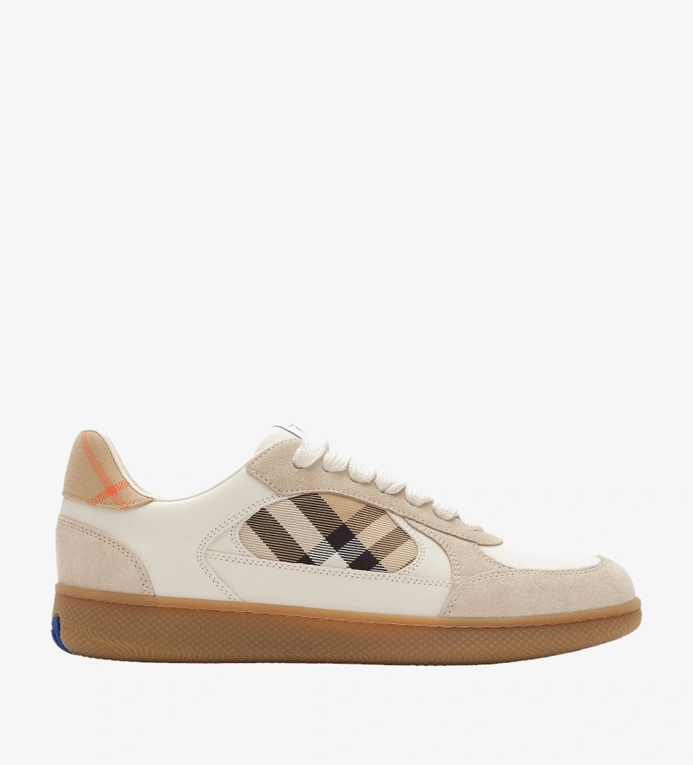 Burberry New Terrace Mix Kadın Krem Sneaker
