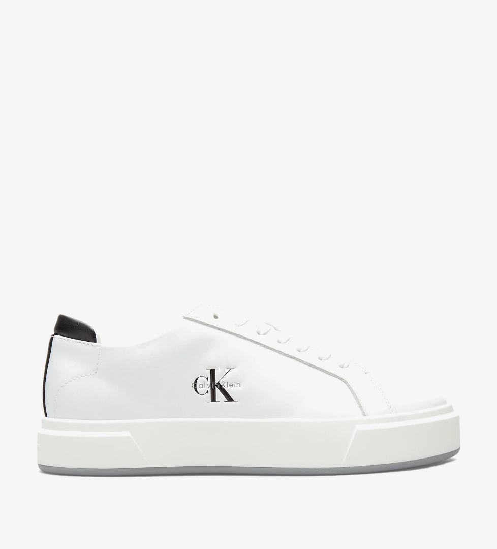 Calvin Klein Basket Cupsole Lace Up Erkek Beyaz Sneaker