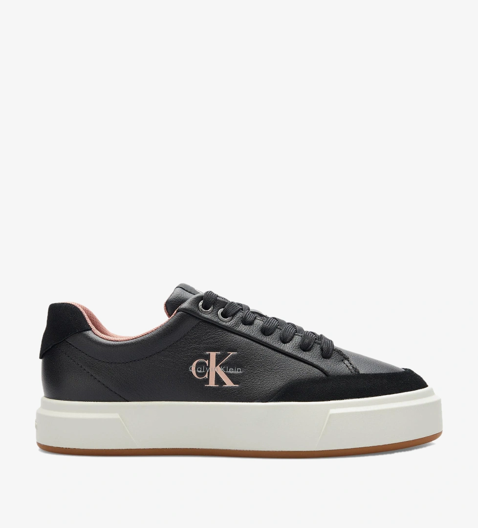 Calvin Klein Basket Cupsole Laceup Kadın Siyah Sneaker