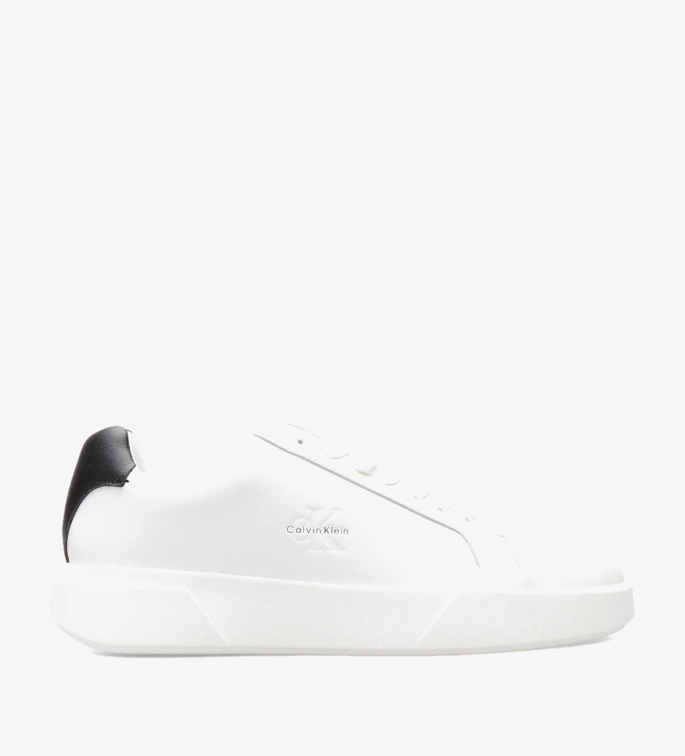 Calvin Klein Chunky Cupsole Lace Up  Erkek Beyaz Sneaker