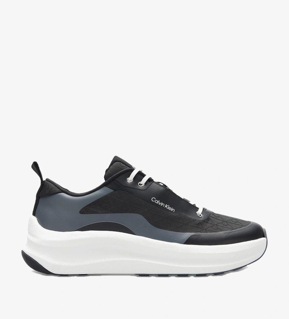 Calvin Klein Chunky Runner Lace Up Mix Erkek Siyah Sneaker