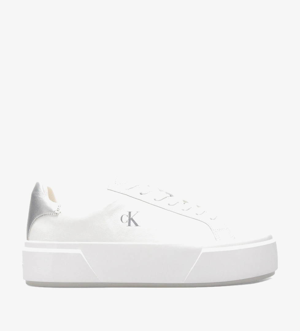 Calvin Klein Flatform Lace Up  Met Kadın Beyaz Sneaker