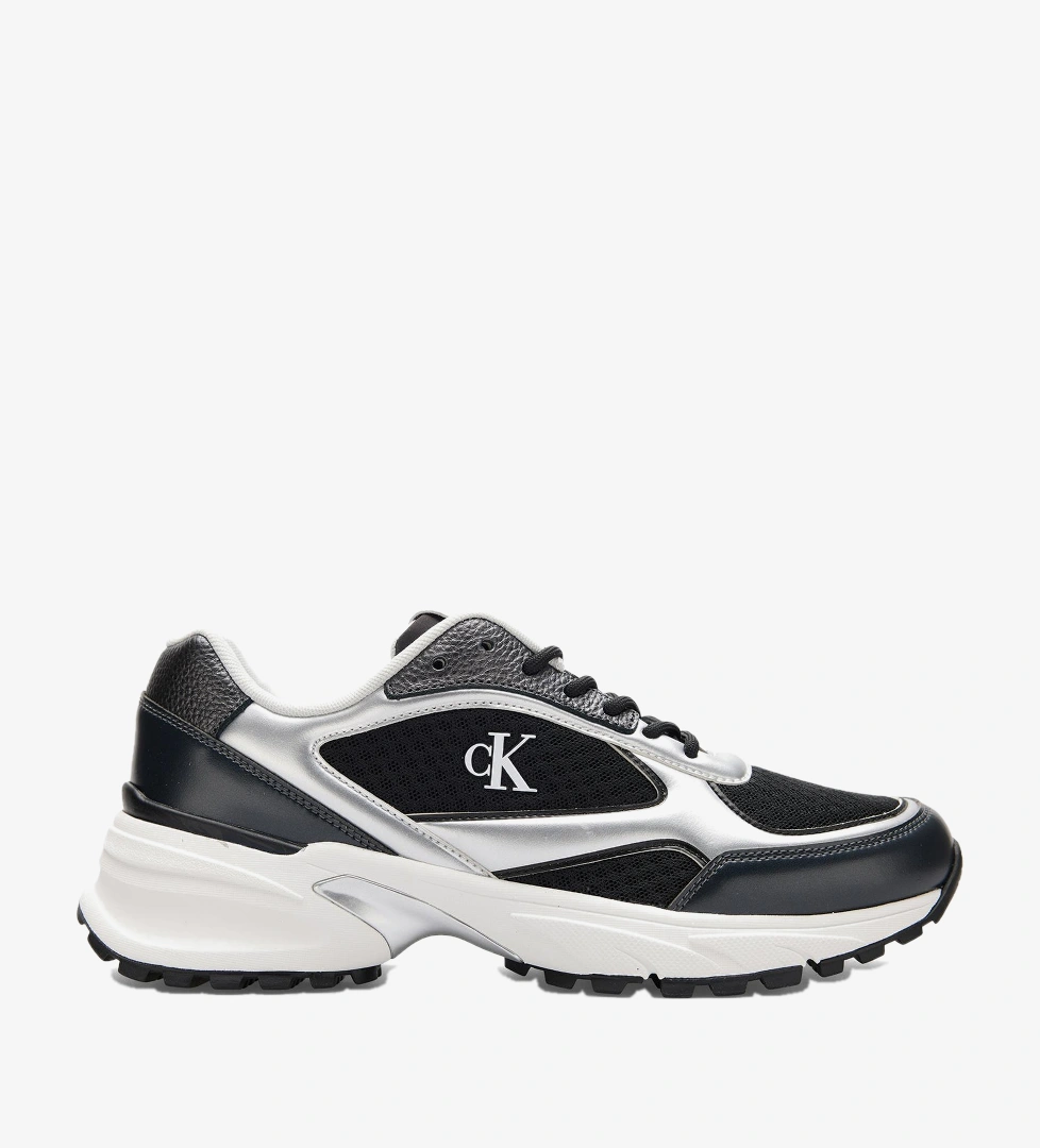 Calvin Klein Hike Runner Laceup Mesh Erkek Siyah Sneaker