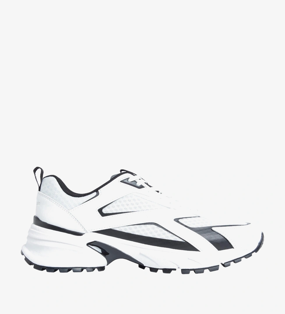 Calvin Klein Hike Runner Laceup Strip Erkek Beyaz Sneaker