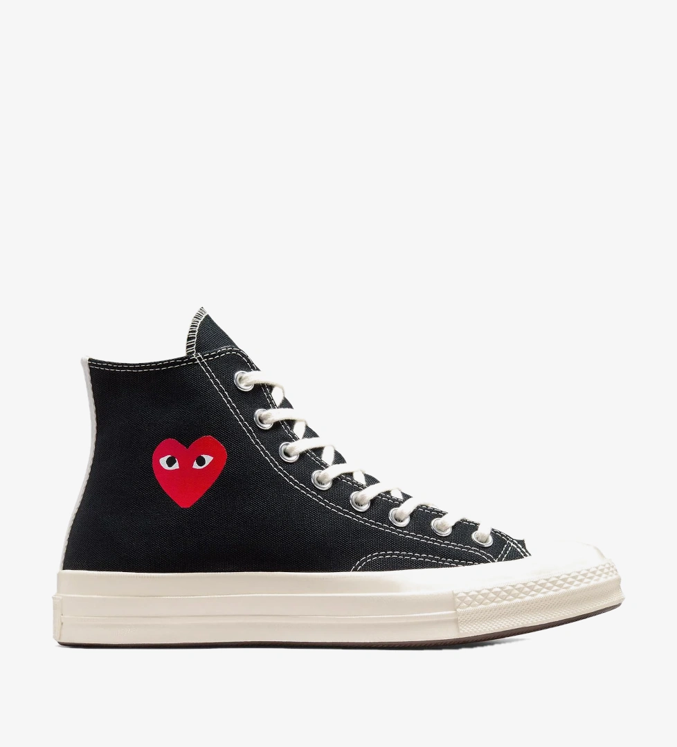 Converse Converse Chuck 70 Comme Des Garçons Unisex Siyah Sneaker FashFed'de! Siyah - 1. görsel