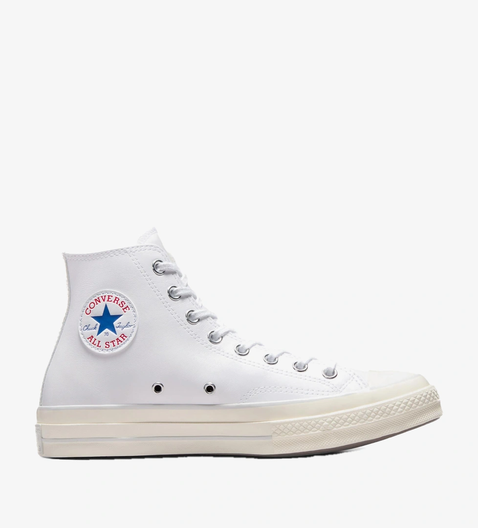Converse Converse Chuck 70 Leather Unisex Beyaz Sneaker FashFed'de! Beyaz - 1. görsel