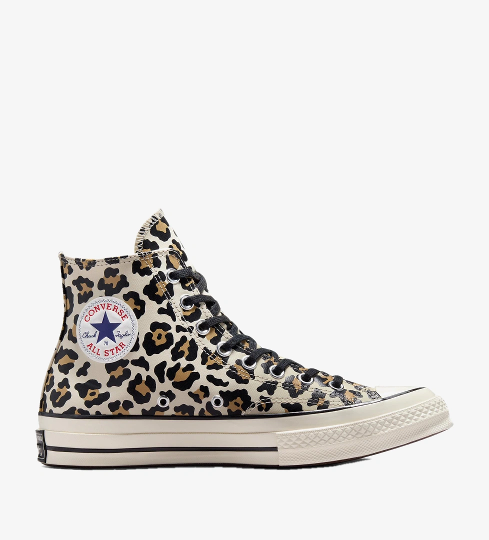 Converse Chuck 70 Leopard Print Unisex Krem Sneaker