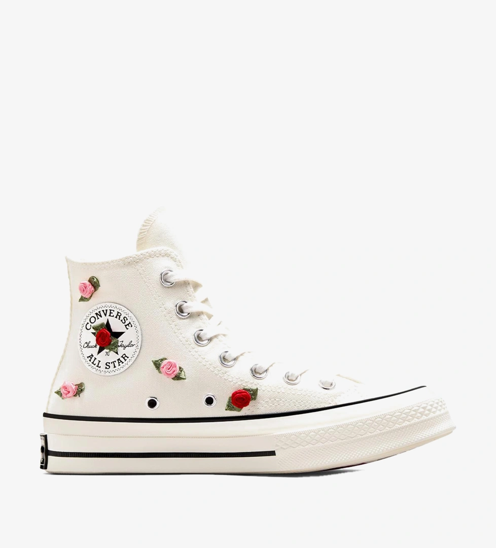 Converse Krem Converse Chuck 70 Roses Unisex Sneaker