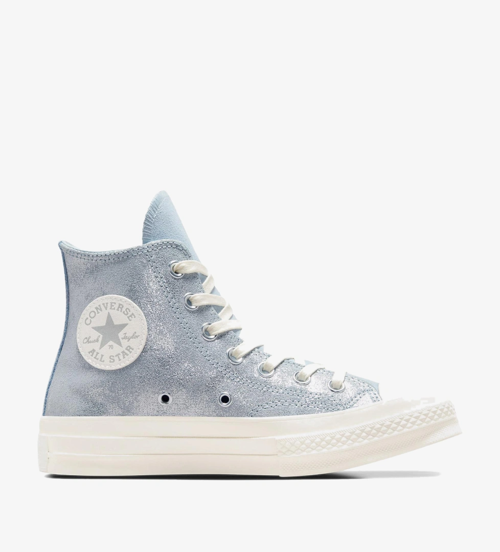 Converse Chuck 70 Suede Shimmer Unisex Mavi Süet Deri Sneaker