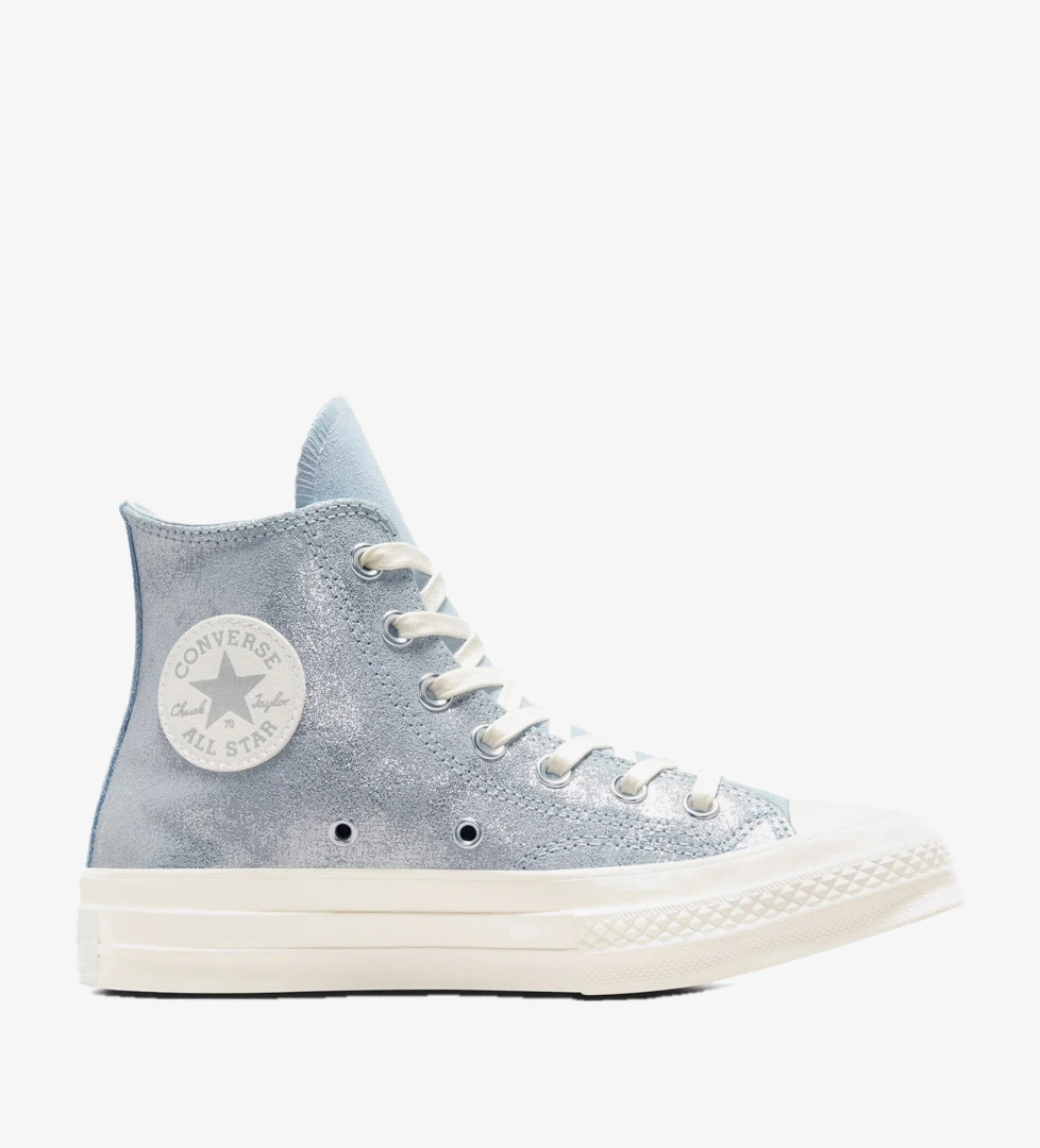 Converse Chuck 70 Suede Shimmer Unisex Mavi Süet Deri Sneaker