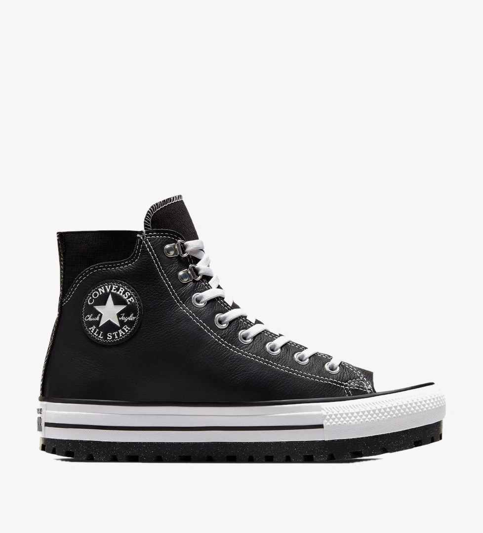 Converse Chuck Taylor All Star City Trek Unisex Siyah Deri Bot