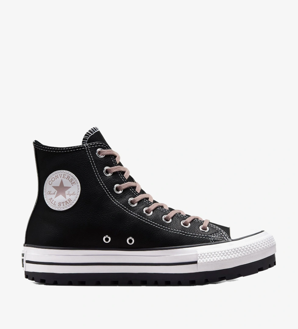 Converse Siyah Converse Chuck Taylor All Star City Trek Unisex Deri Bot