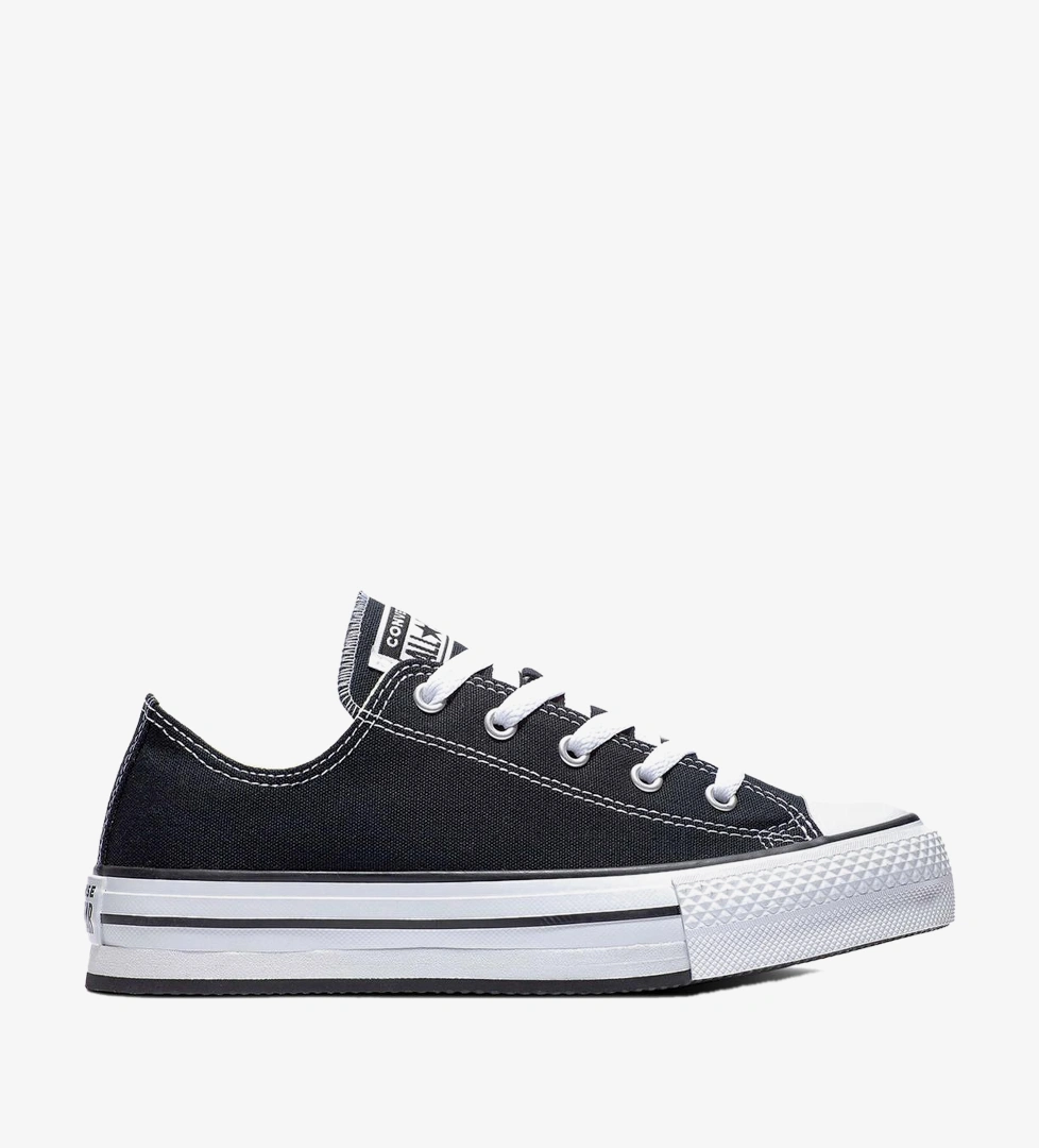 Converse Converse Chuck Taylor All Star Eva Lift Genç Siyah Platform Sneaker FashFed'de! Siyah - 1. görsel