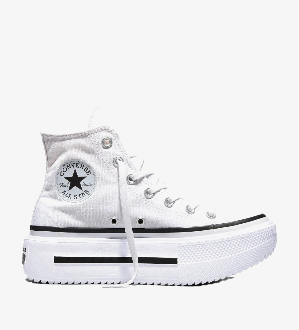 Converse Converse Chuck Taylor All Star Lift Double Stack Unisex Beyaz Sneaker FashFed'de! Beyaz - 1. görsel