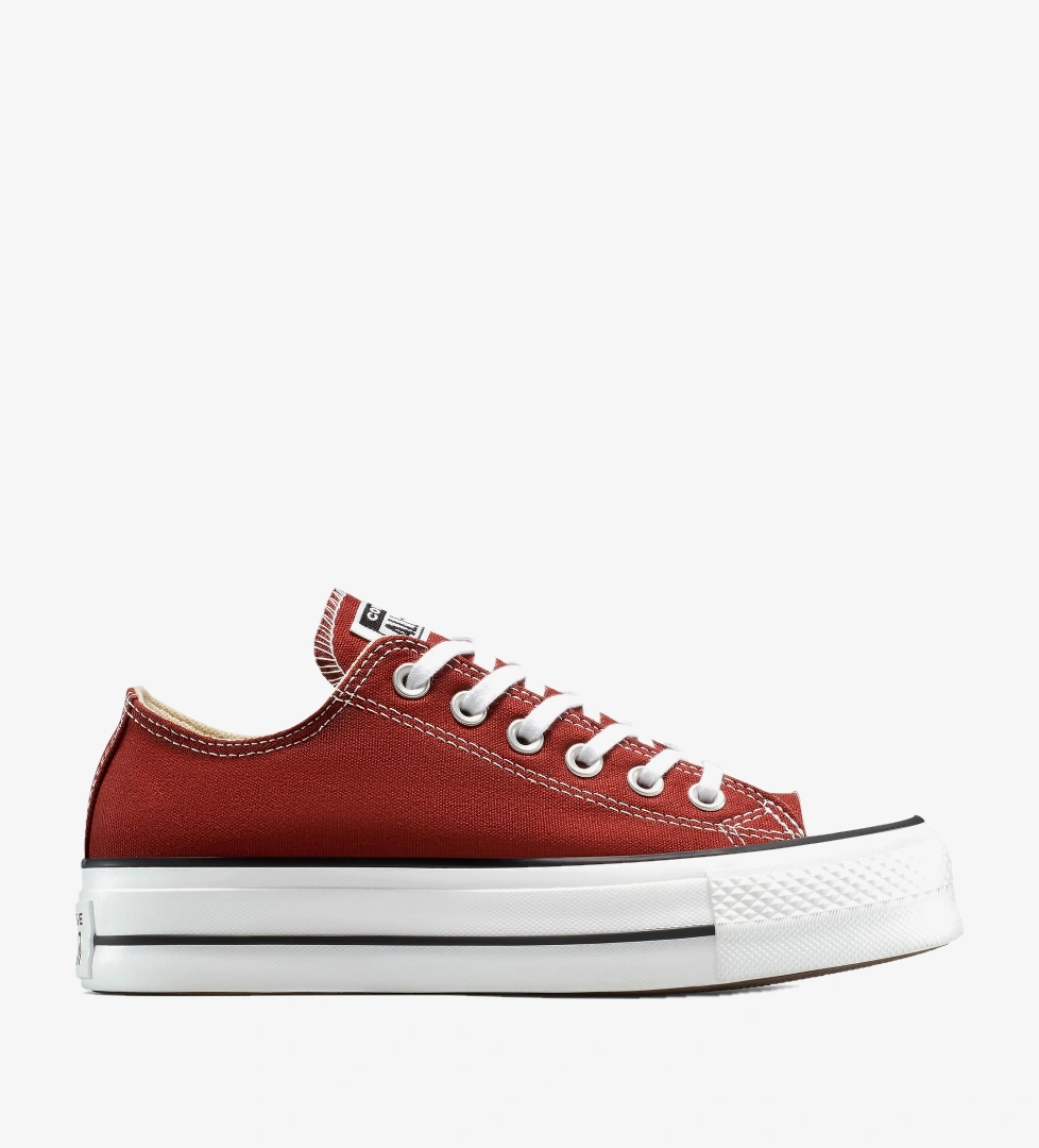Converse Converse Kırmızı Chuck Taylor All Star Lift Kadın Kiremit Sneaker FashFed'de! Kırmızı - 1. görsel