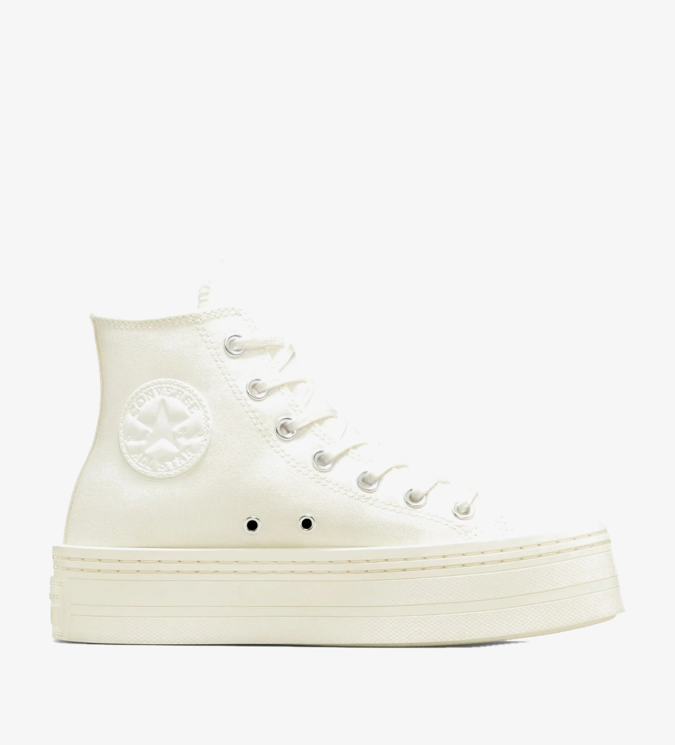 Converse Converse Chuck Taylor All Star Modern Lift Platform Canvas Kadın Krem Sneaker FashFed'de! Krem - 1. görsel