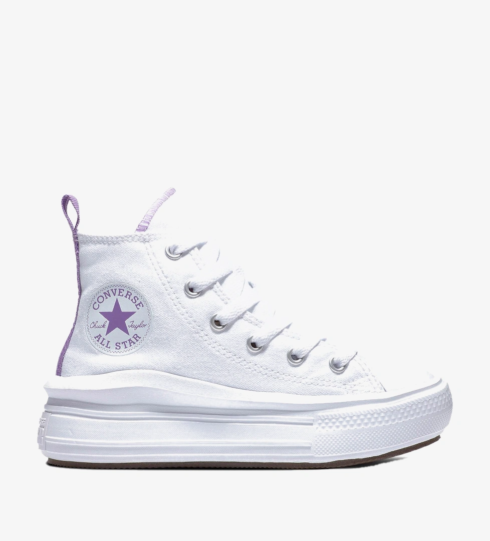 Converse Converse Chuck Taylor All Star Move Çocuk Beyaz Platform Sneaker FashFed'de! Beyaz - 1. görsel