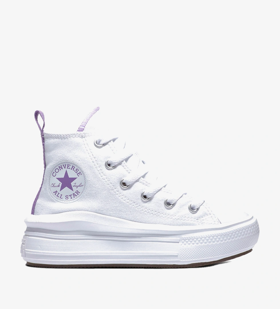 Converse Converse Chuck Taylor All Star Move Çocuk Beyaz Platform Sneaker FashFed'de! Beyaz - 1. görsel