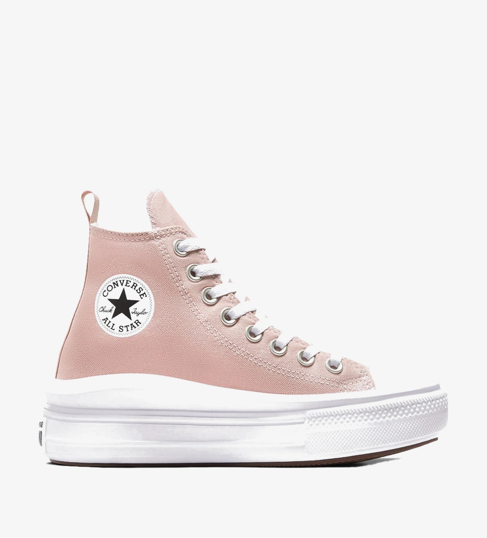 Converse Converse Chuck Taylor All Star Move Genç Pembe Platform Sneaker FashFed'de! Pembe - 1. görsel