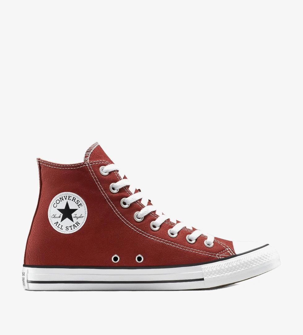 Converse Converse Kırmızı Chuck Taylor All Star Unisex Bordo Sneaker FashFed'de! Kırmızı - 1. görsel