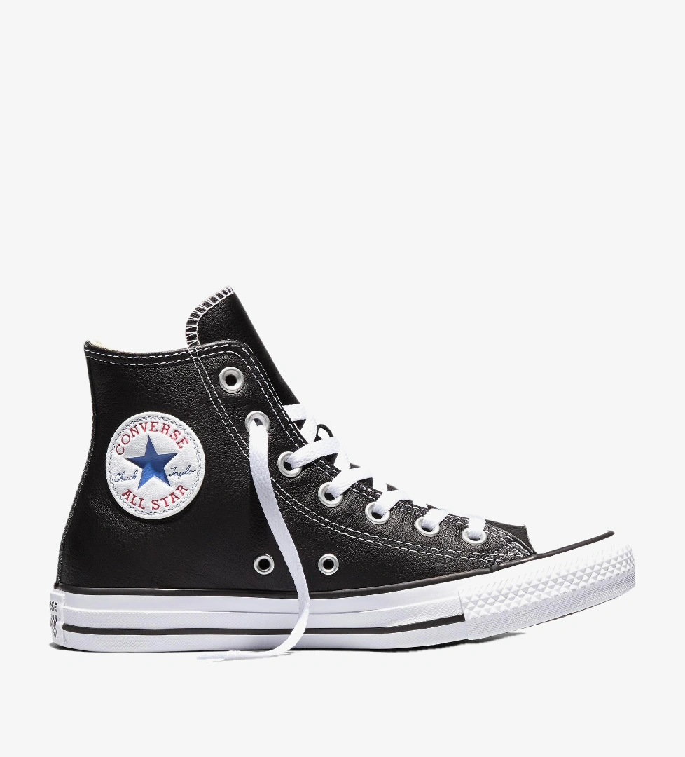 Converse Converse Chuck Taylor All Star Unisex Siyah Deri Sneaker FashFed'de! Siyah - 1. görsel