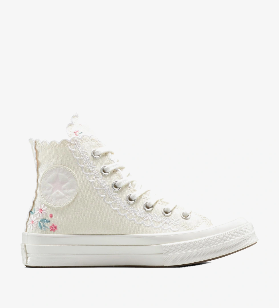 Converse Converse Chuck Taylor Embroidered Unisex Krem Sneaker FashFed'de! Krem - 1. görsel