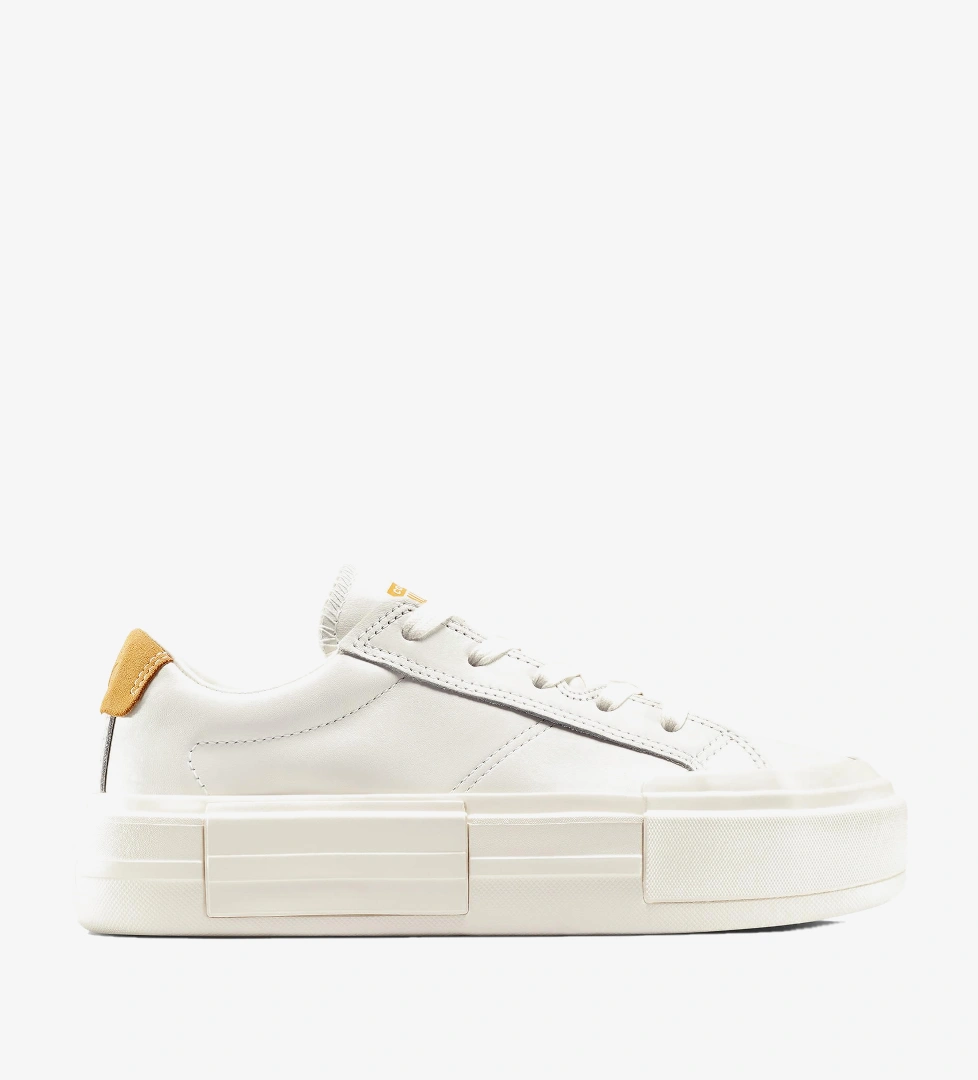 Converse Converse Beyaz Cruise Leather Unisex Sarı Sneaker FashFed'de! Beyaz - 1. görsel