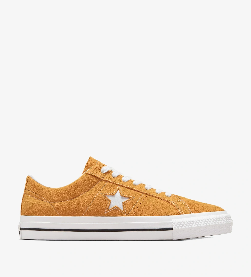 Converse Converse One Star Pro Unisex Sarı Süet Sneaker FashFed'de! Sarı - 1. görsel