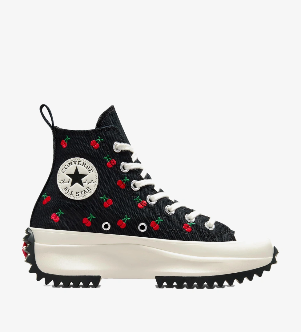 Converse Run Star Hike Platform Cherries Unisex Siyah Sneaker