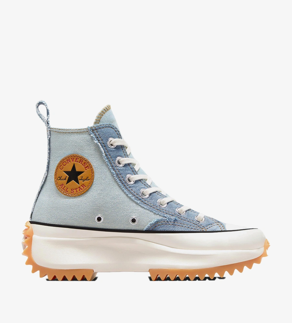 Converse Converse Run Star Hike Unisex Mavi Denim Platform Sneaker FashFed'de! Mavi - 1. görsel