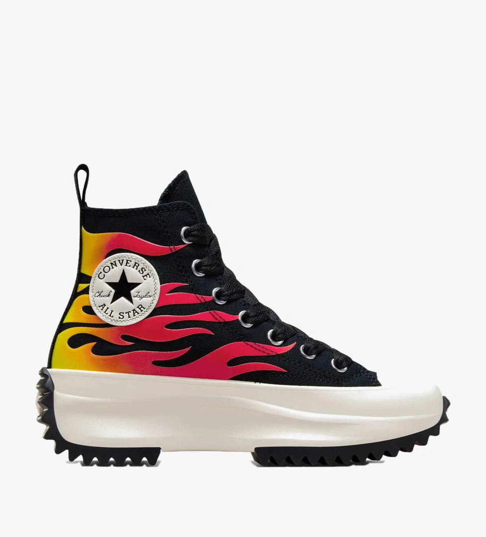Converse Converse Run Star Hike Unisex Siyah Platform Sneaker FashFed'de! Siyah - 1. görsel