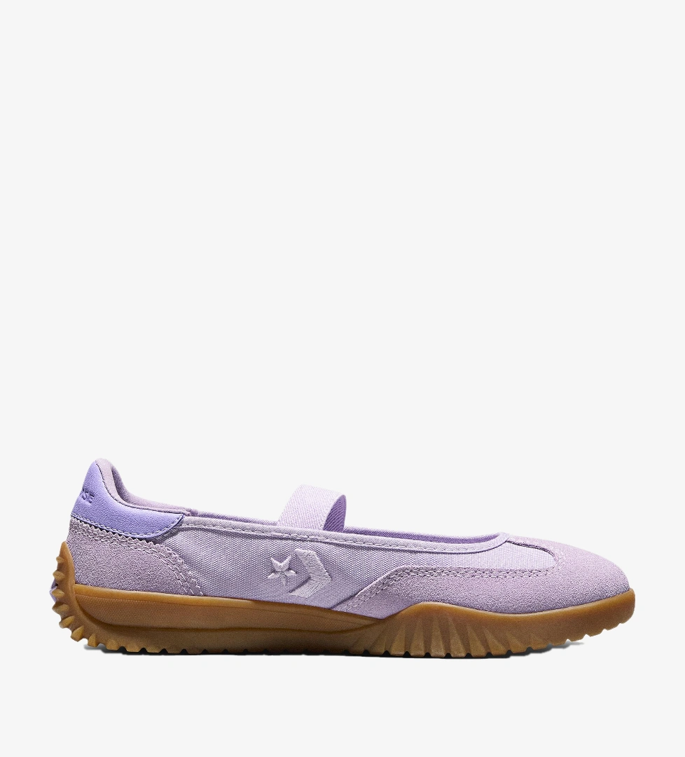 Converse Converse Run Star Trainer Unisex Mor Süet Babet FashFed'de! Mor - 1. görsel