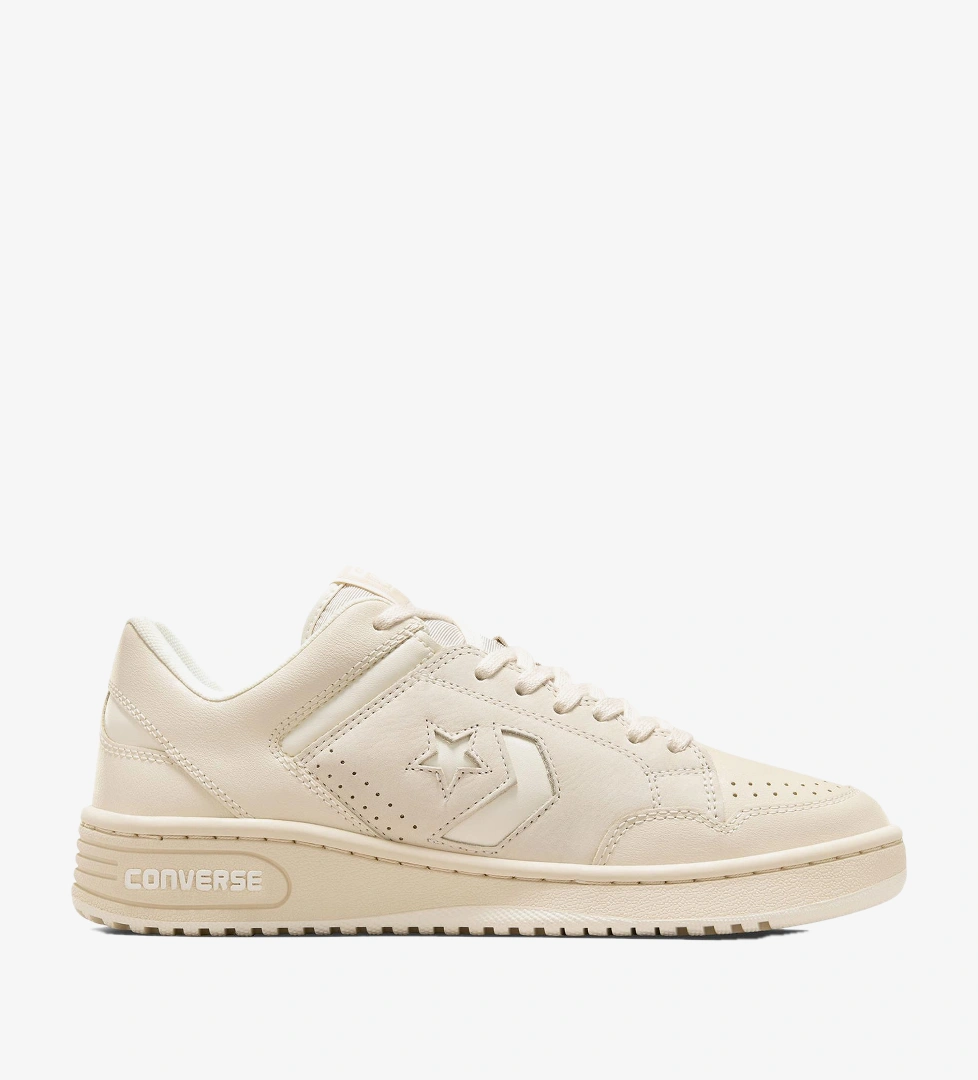 Converse Converse Weapon Unisex Krem Deri Sneaker FashFed'de! Krem - 1. görsel