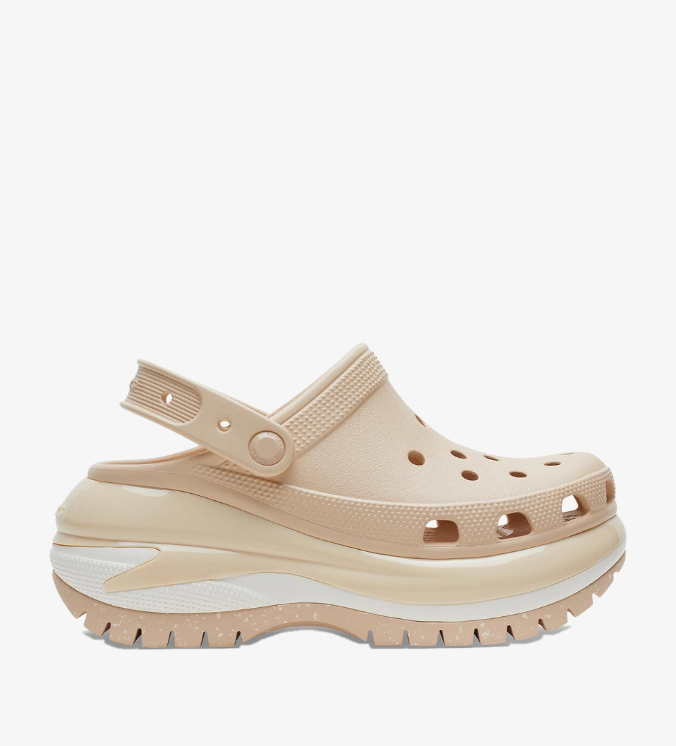 Crocs Classic Mega Crush Platform  Kadın Krem Terlik