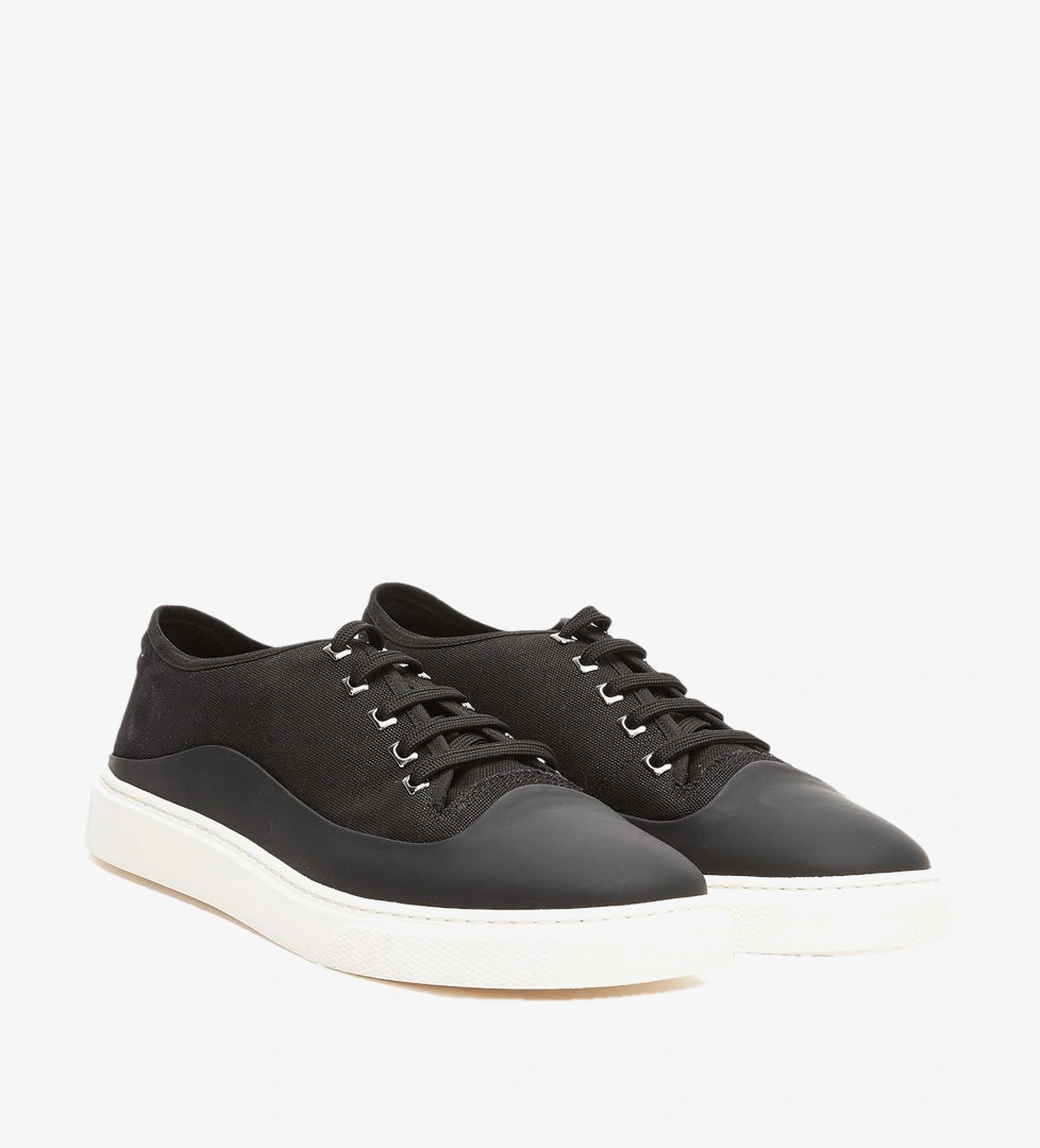 Divarese Erkek Siyah Bağcıklı Deri Sneaker