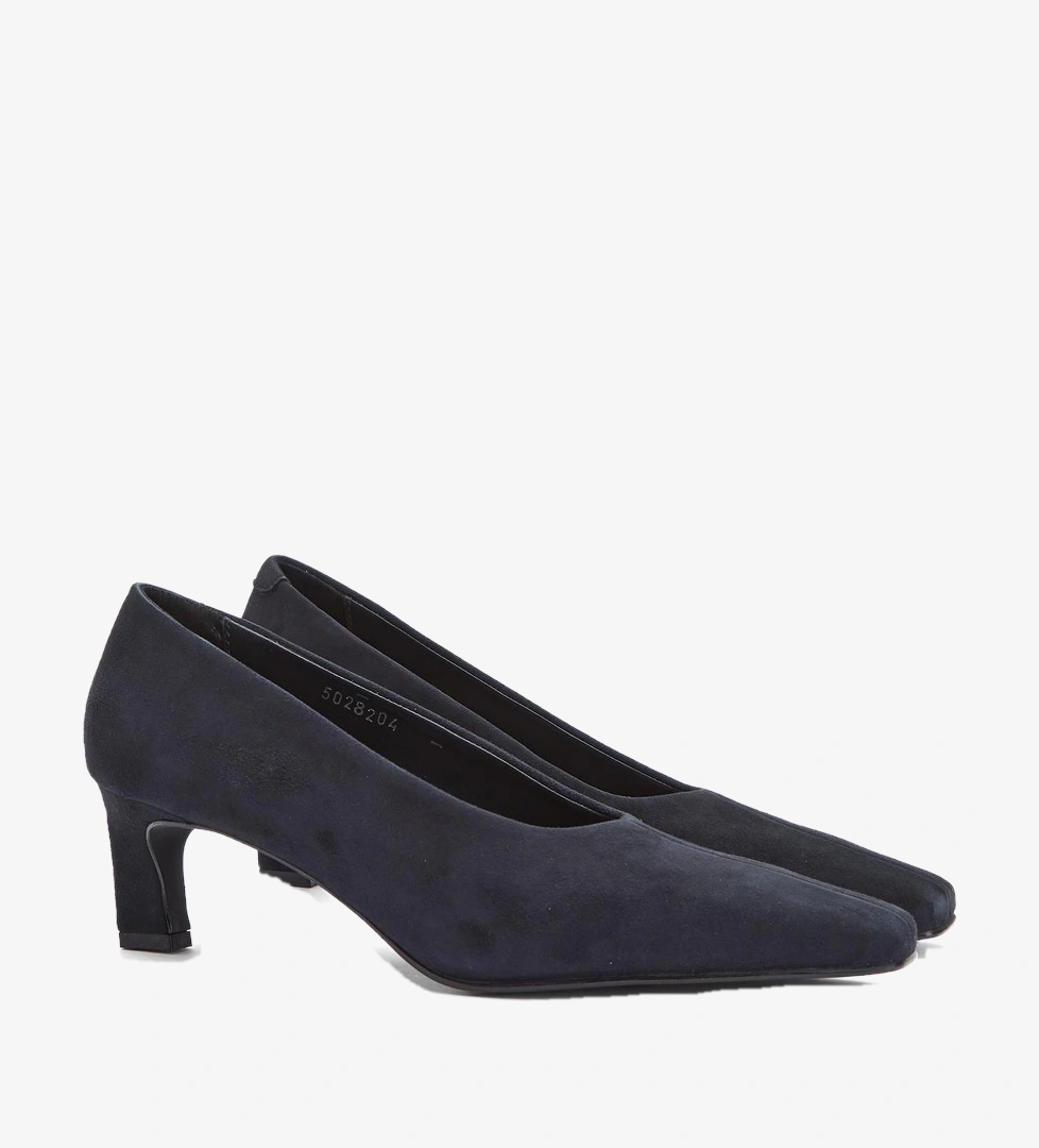 Divarese Kadın Lacivert Süet Deri Stiletto