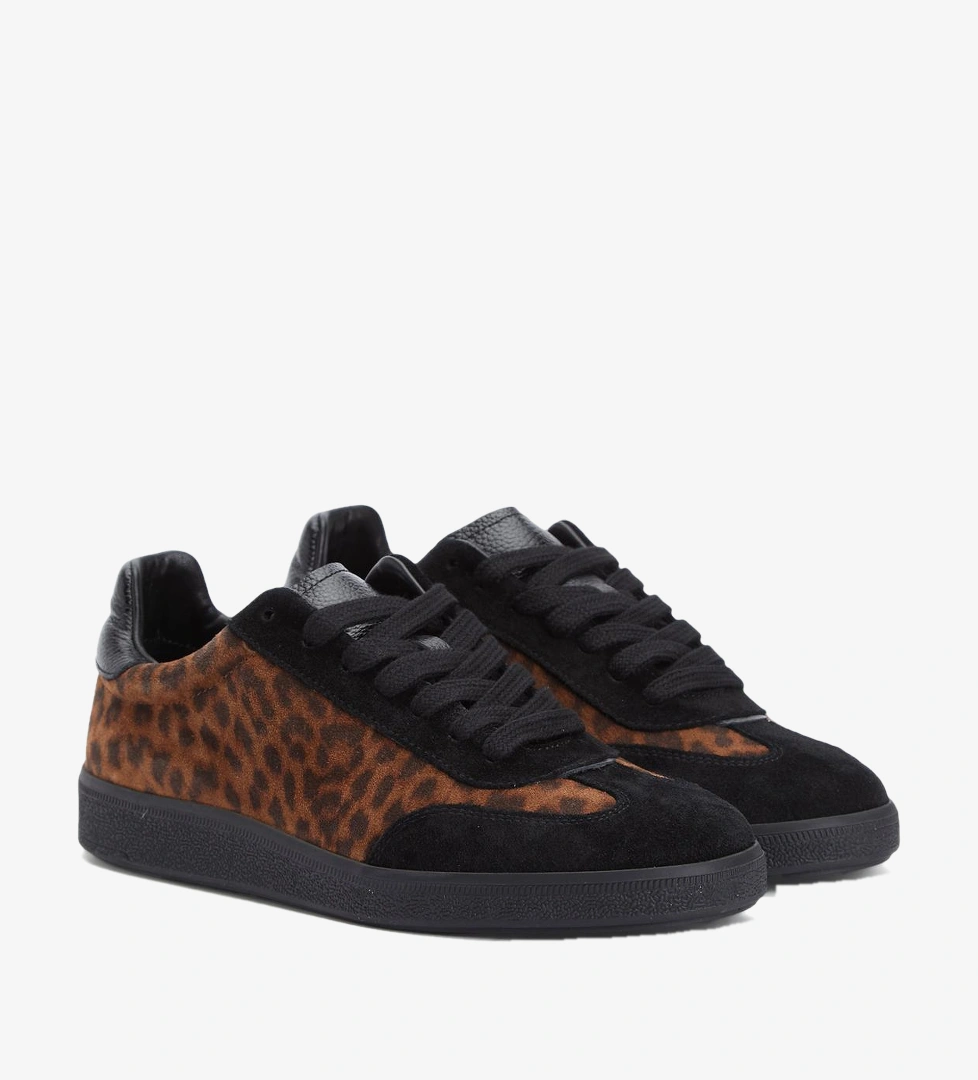 Divarese Kadın Leopar Desenli Süet Sneaker