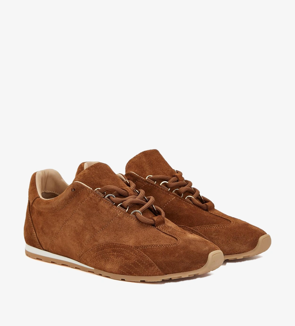 Divarese Kadın Tütün Deri Sneaker