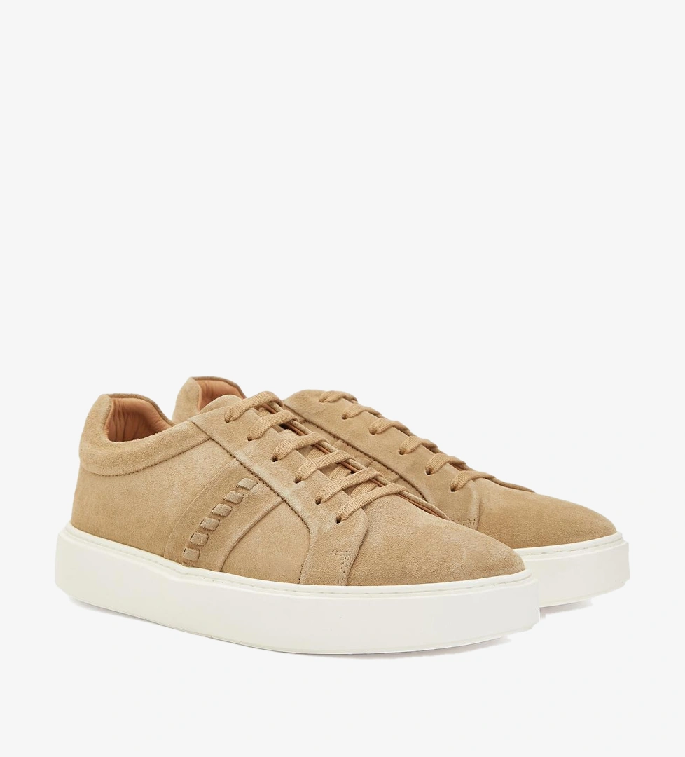 George Hogg Erkek Kum Günlük Rahat Deri Sneaker