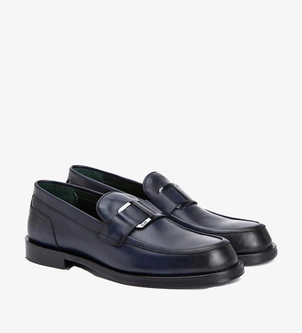 George Hogg Erkek Lacivert Loafer