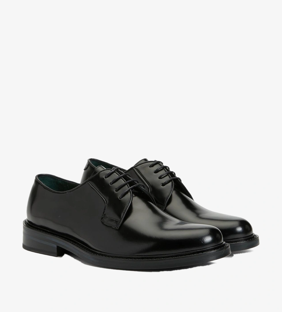 George Hogg Icons Erkek Siyah Deri Smokin Ayakkabısı