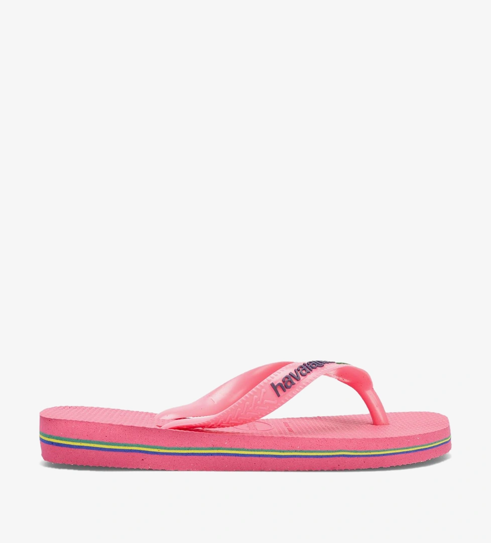 Havaianas Brasil Logo Çocuk Pembe Terlik