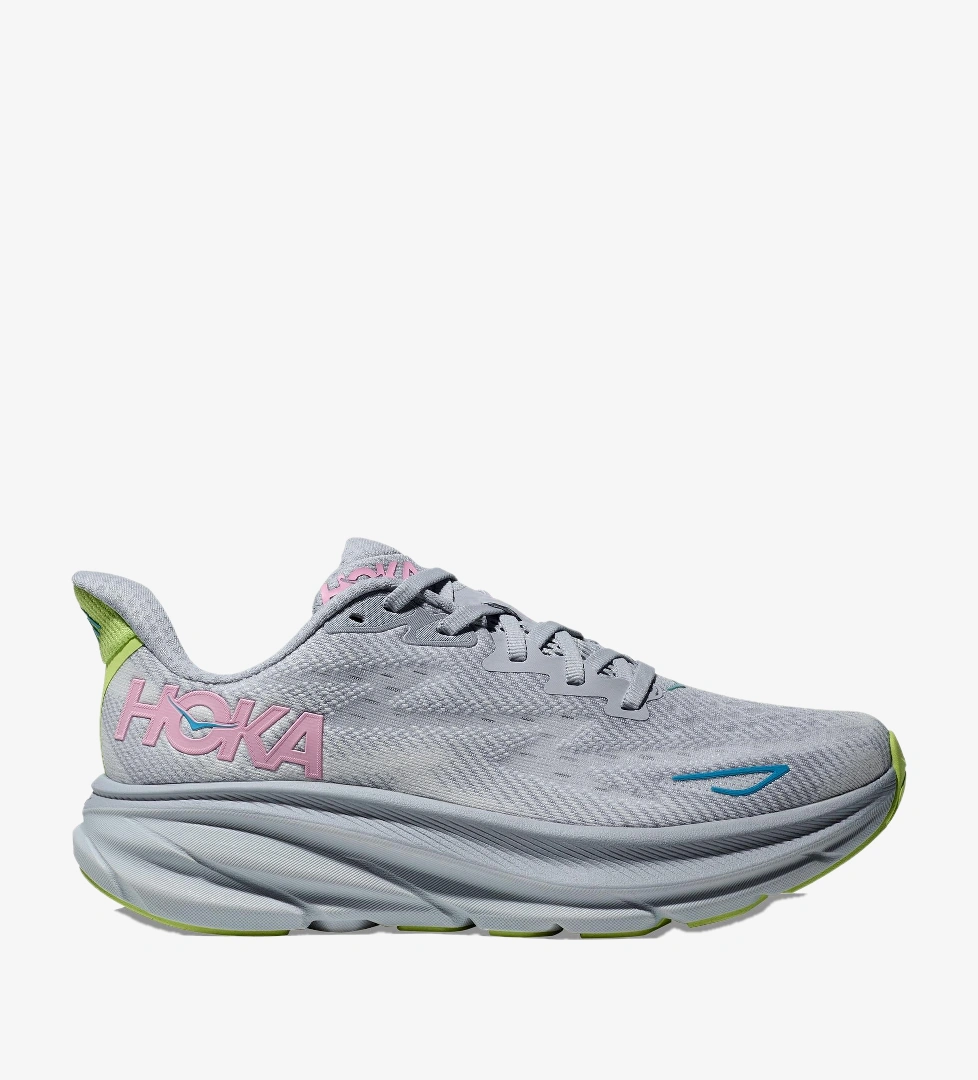 Hoka Clifton 9 Kadın Gri Koşu Ayakkabısı