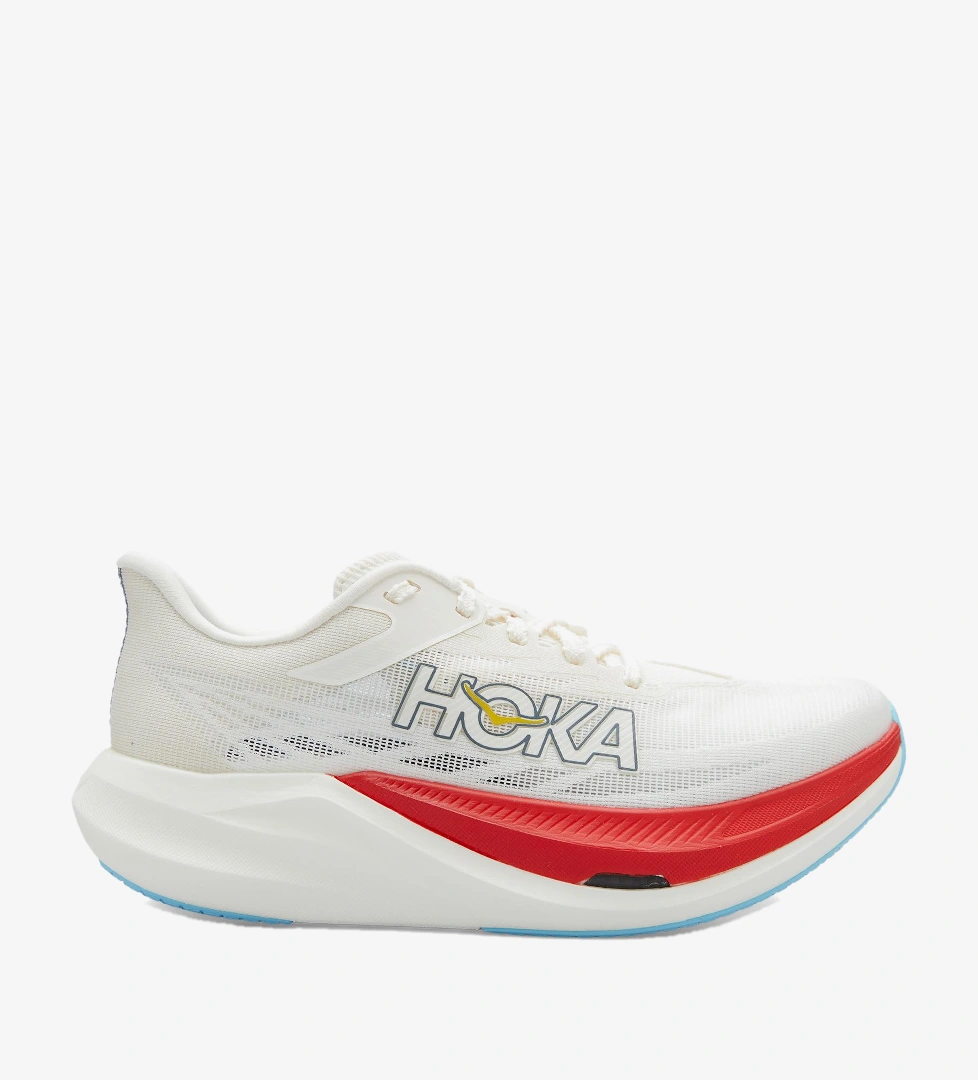 Hoka Rocket X 3 Unisex Bej Yol Koşusu Ayakkabısı