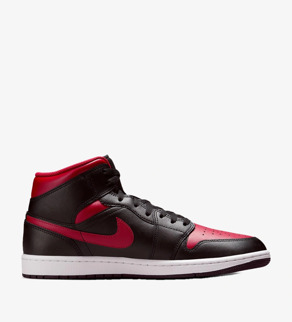 Jordan Air 1 Mid Erkek Siyah Spor Ayakkabı