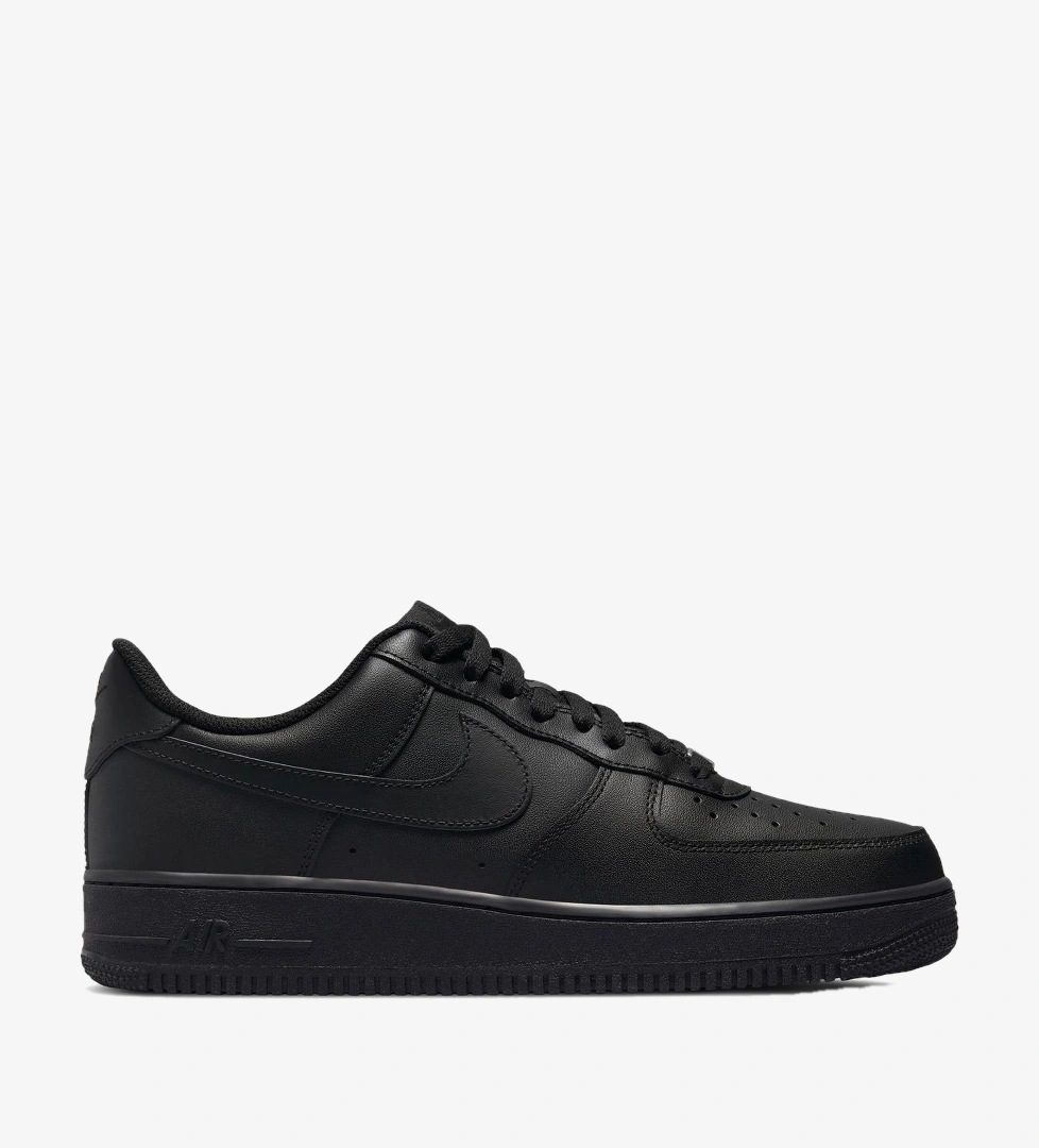 Nike Air Force 1 '07 Erkek Siyah Spor Ayakkabı