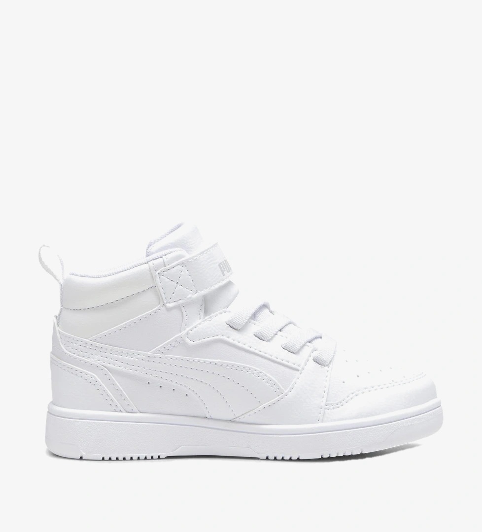 Puma Rebound V6 Mid Çocuk Beyaz Spor Ayakkabı