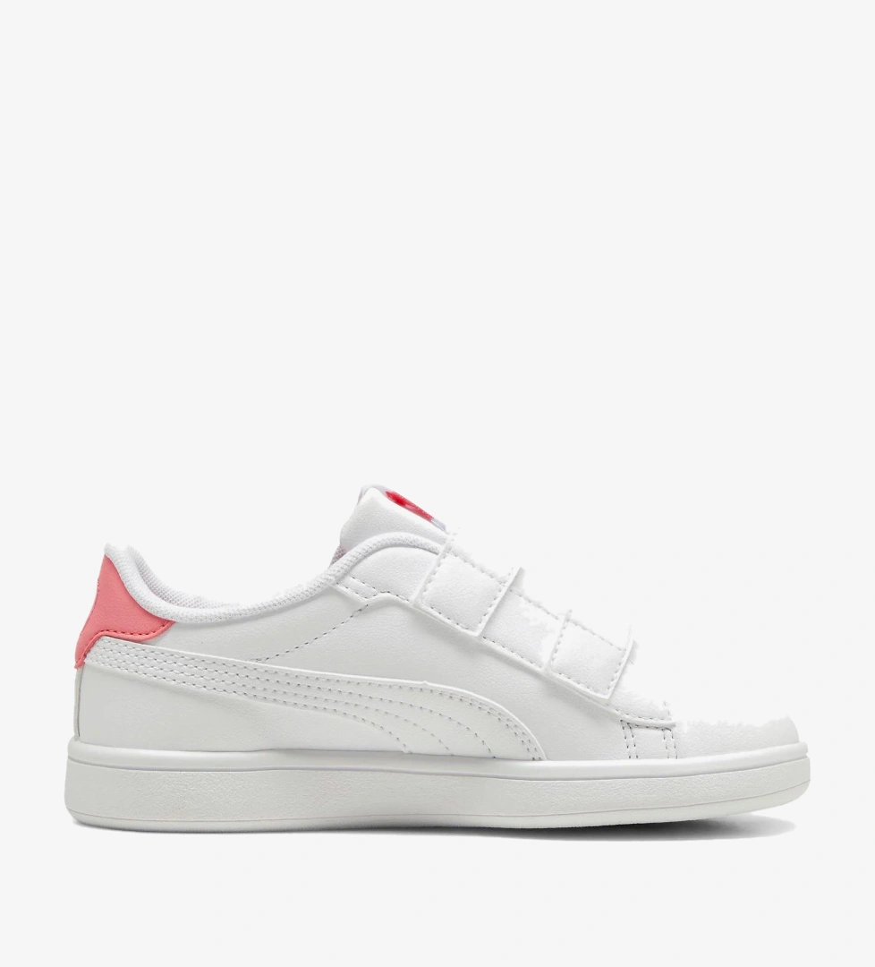 Puma Smash 3.0 Badges V PS Çocuk Beyaz Spor Ayakkabı